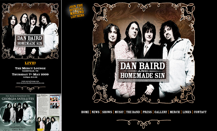 Photo of Official promo shot for Dan Baird and Homemade Sin (aka Dan Baird's Georgia Satellites).