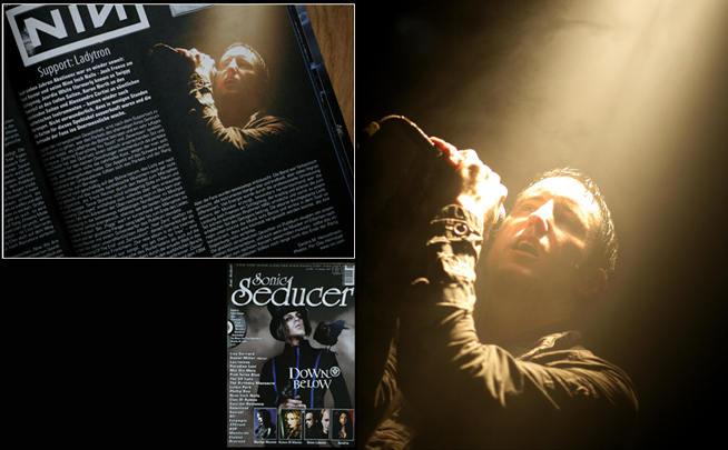 Photo of Photo of NIN used by Rock Hard magazine, Germany, for live review.