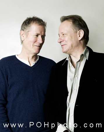 Photo of Hans Petter Moland, Norwegian film director + Stellan Skarsgård