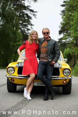 Photo of Anders Baasmo Christensen and scriptwriter Linn-Jeanethe Kyed